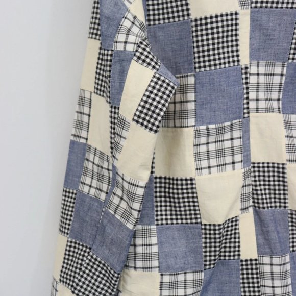 Farewell Frances SLOAN BLAZER SZ XS Blue & Creamy White Quilted Jacket NWT - Picture 3 of 6